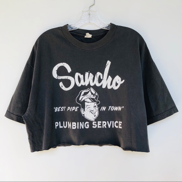 Sancho Vintage Style Graphic Tee Crop 